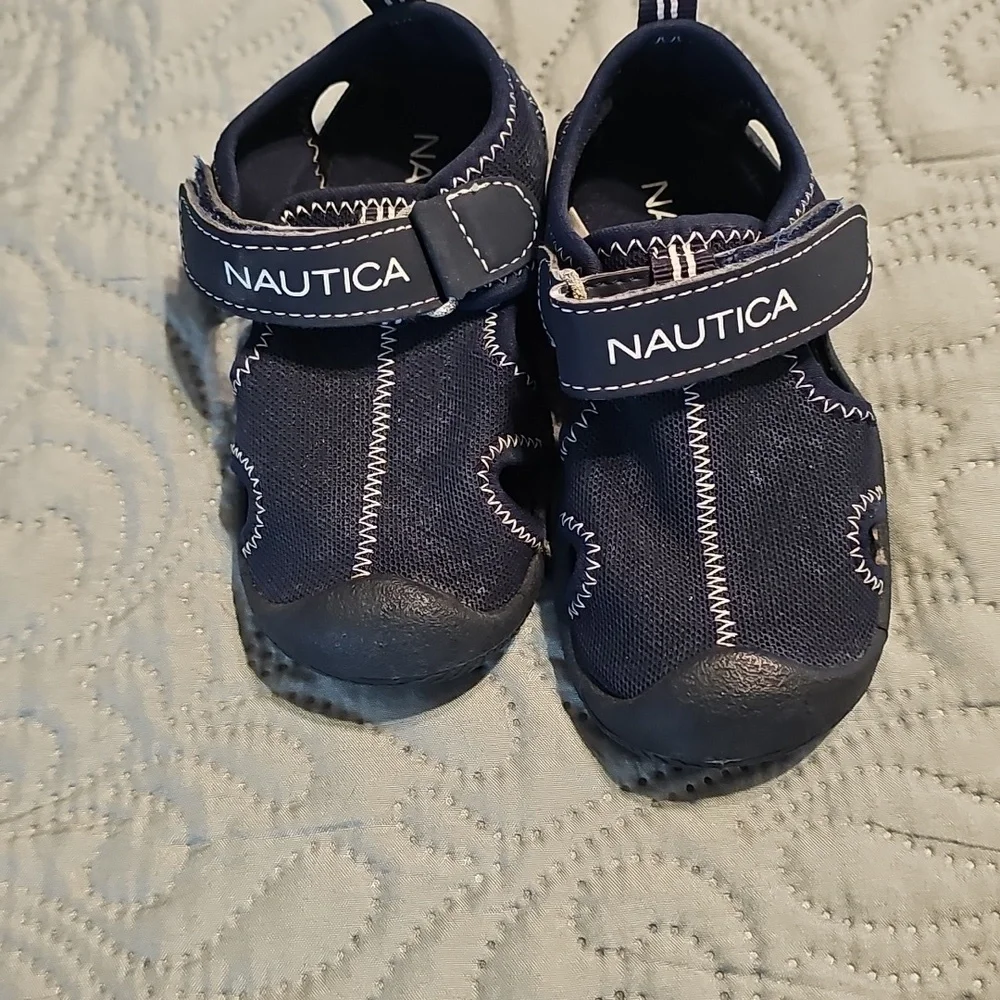 Nautica Kids Blue Water Shoes with Velcro Closure and Ventilation